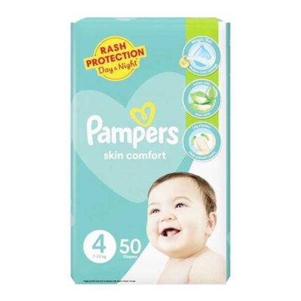 Pampers Diapers Large (4) 50 Pic