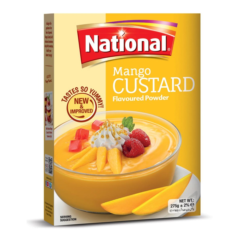 National Mango Custard Powder 275G National Mango Custard Powder 275G