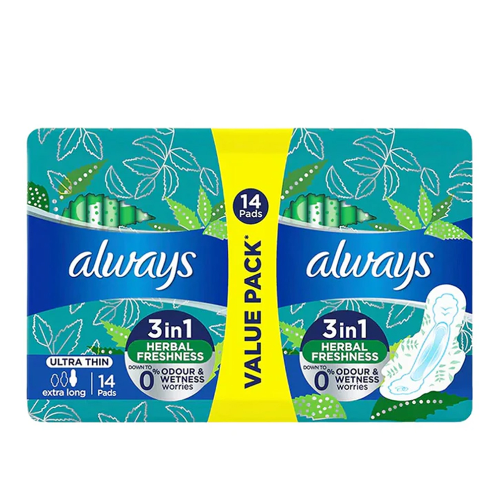 Always Herbal Ultra Thin Extra Long 14Pads Always Herbal Ultra Thin Extra Long 14Pads