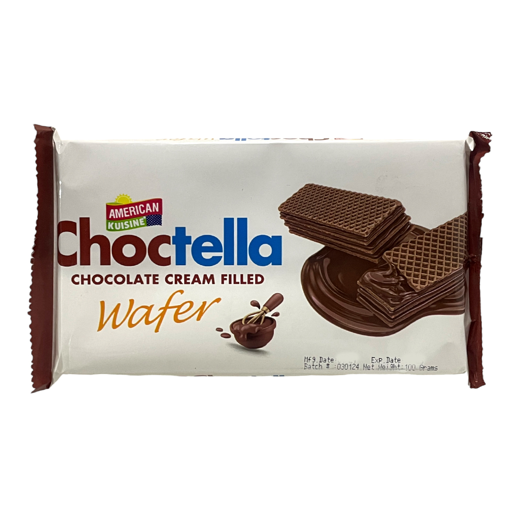 American Kuisine Choctella Chocolate Cream Wafer 100G American Kuisine Choctella Chocolate Cream Wafer 100G