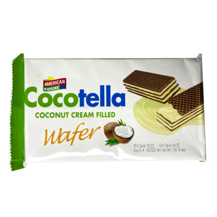 American Kuisine Cocotella Coconut Cream Filled Wafer 100G