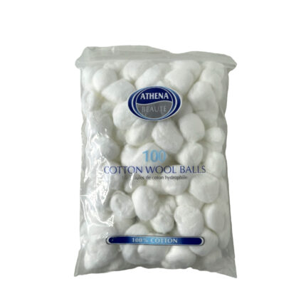 Athena Cotton Wool Balls White 100Pcs