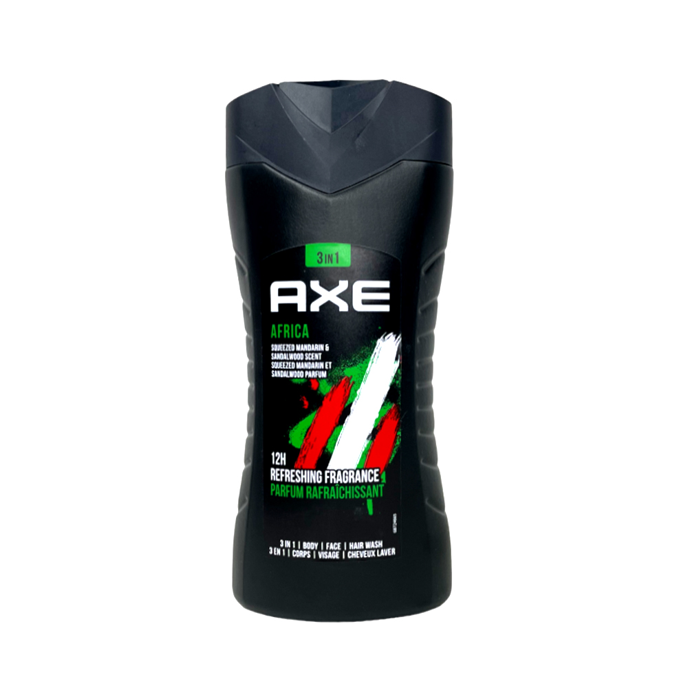 Axe Africa Sandal Wood Scent 3 In 1 Body Face & Hair Wash 250Ml Axe Africa Sandal Wood Scent 3 In 1 Body Face & Hair Wash 250Ml