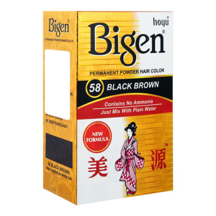 Bigen Hair Colour Powder Black Brown No.58
