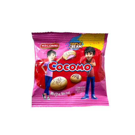 Bisconni Cocomo Strawberry Cream Filled Biscuit Ticky Pack
