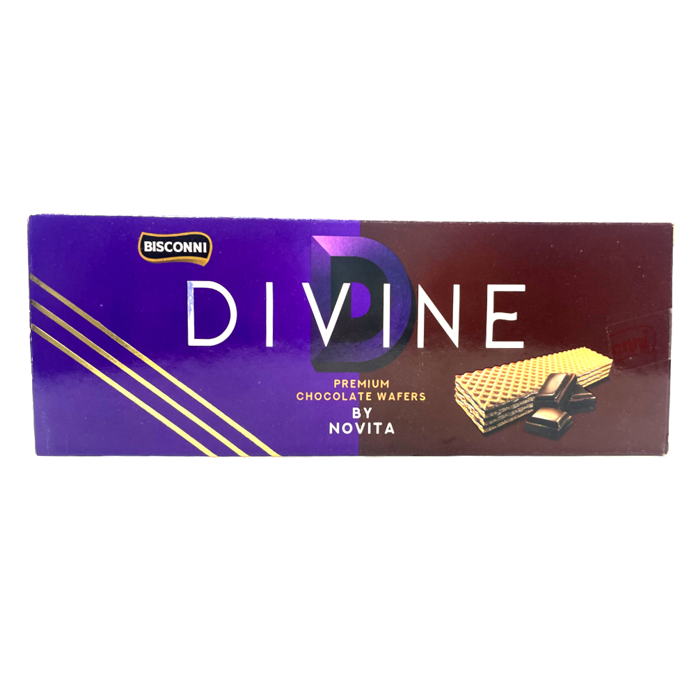 Bisconni Divine Premium Chocolate Wafers 166G Bisconni Divine Premium Chocolate Wafers 166G