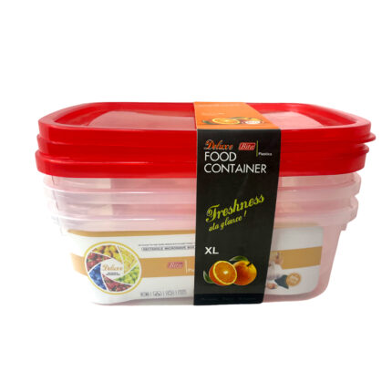 Bita Plastics Deluxe Food Container 3Pcs