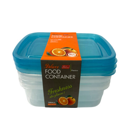Bita Plastics Deluxe Food Container Small 3Pcs