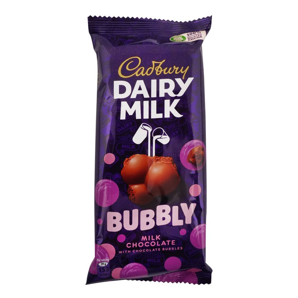 Cadbury Dairy Milk Bubbly Milk Chocolate 87G (Local) Cadbury Dairy Milk Bubbly Milk Chocolate 87G (Local)