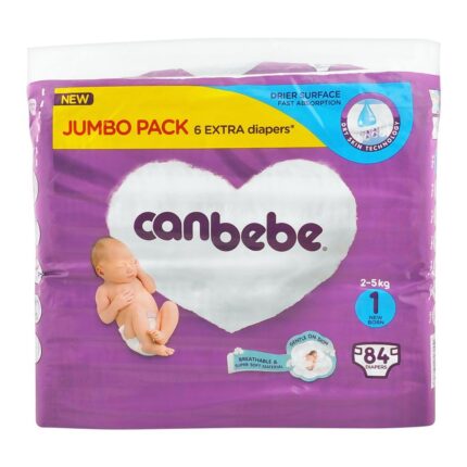 Canbebe Jumbo New Born No 1 2-5Kg 84-Pack