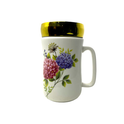 Ceramic Mug With Top Mirro White