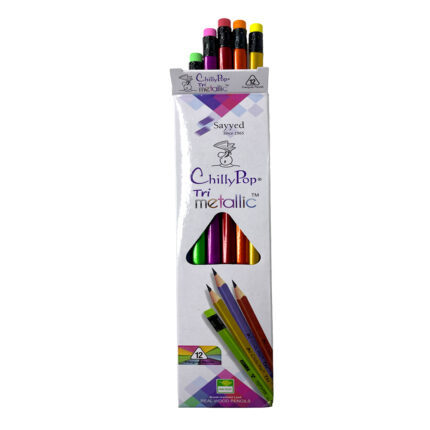 Chilly Pop Tri Metallic Pencil 12Pcs