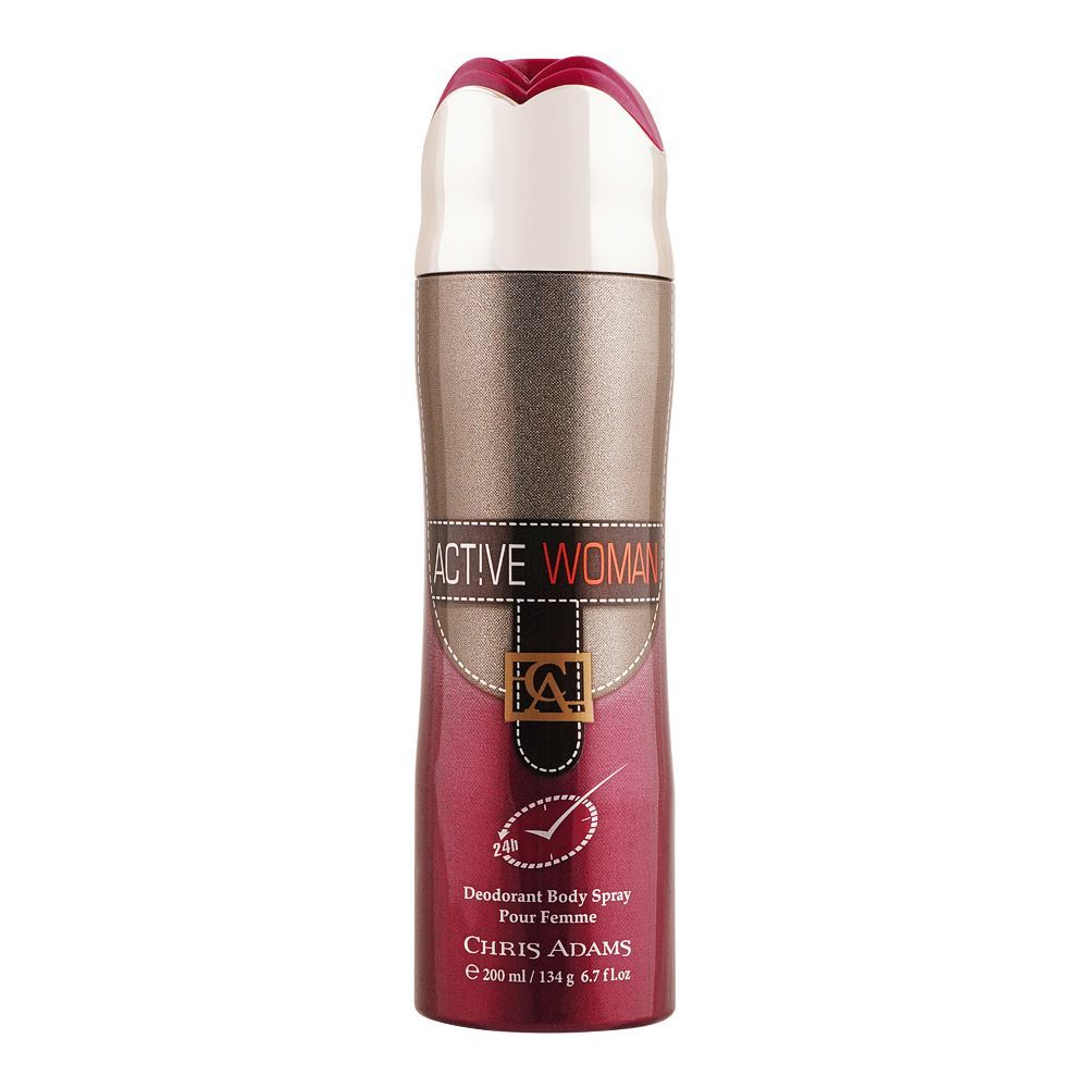Chris Adams Active Woman Pour Femme Deodorant Body Spray For Women 200Ml Chris Adams Active Woman Pour Femme Deodorant Body Spray For Women 200Ml