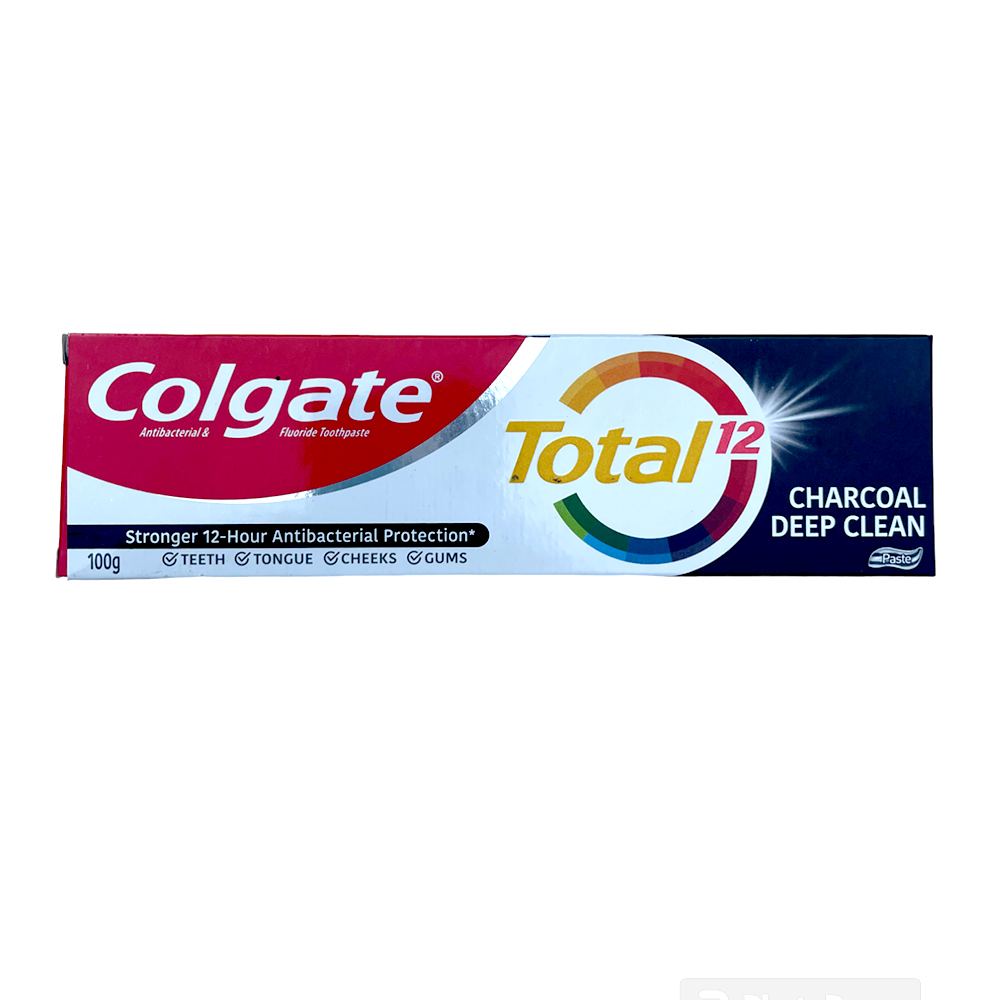 Colgate Toothpaste Total 12 Charcoal Deep Clean 100G Colgate Toothpaste Total 12 Charcoal Deep Clean 100G