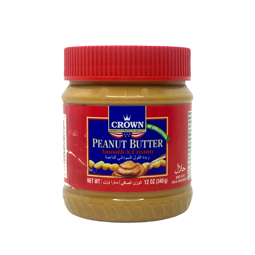 Crown Peanut Butter Smooth & Creamy 340G Crown Peanut Butter Smooth & Creamy 340G