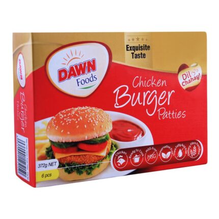 Dawn Chicken Burger Patties 6 Pieces 372G