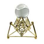 Decoration Piece Metal Stand With Glass Ball (0186)