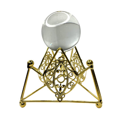 Decoration Piece Metal Stand With Glass Ball (0186)