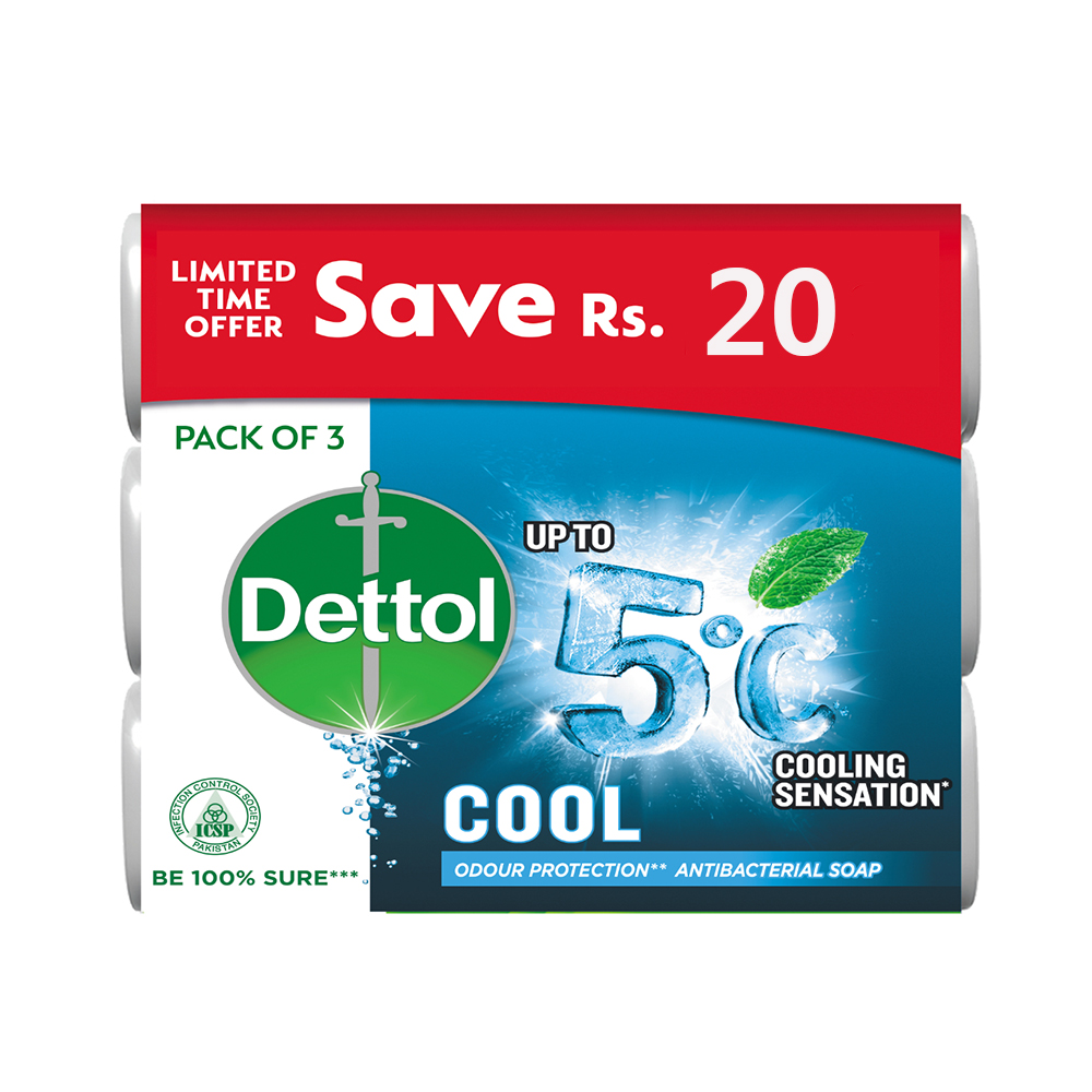 Dettol Soap Cool 80Gx3 Dettol Soap Cool 80Gx3