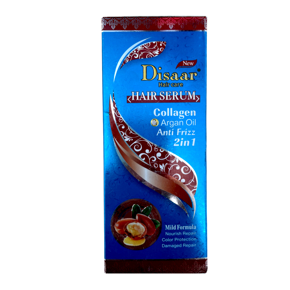Disaar Hair Serum Collagen Argan Oil Anti Frizz 120Ml Disaar Hair Serum Collagen Argan Oil Anti Frizz 120Ml