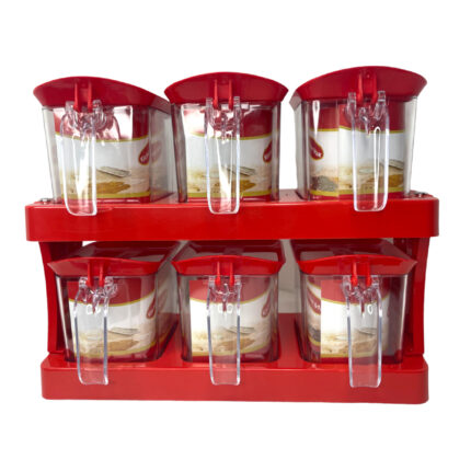 Discover Kitchen Max Spice Set 6Pcs Rack