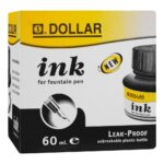 Dollar Ink For Fountain Pen Black 60Ml Pp60