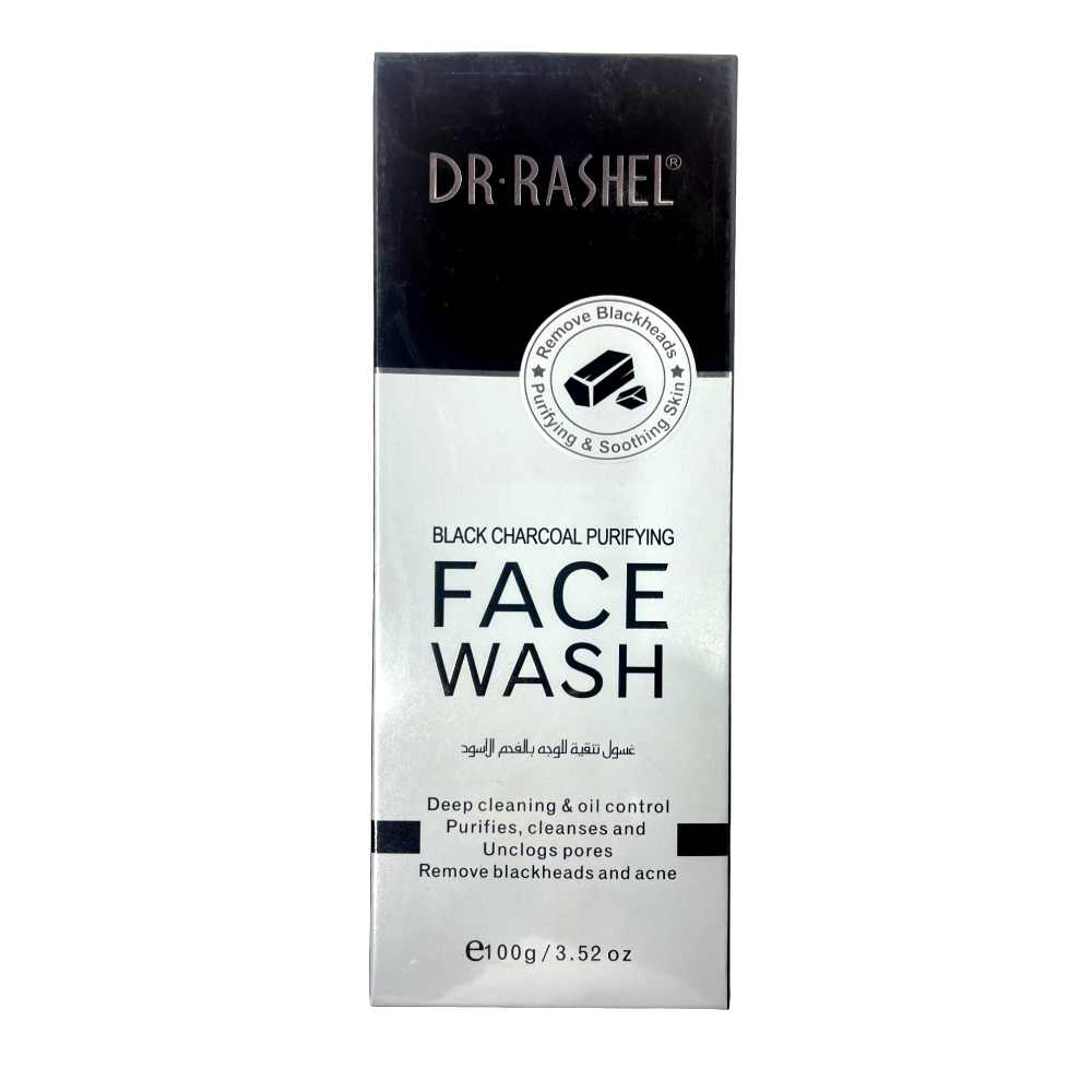 Dr.Rashel Face Wash Black Charcoal Purifying 100G Dr.Rashel Face Wash Black Charcoal Purifying 100G