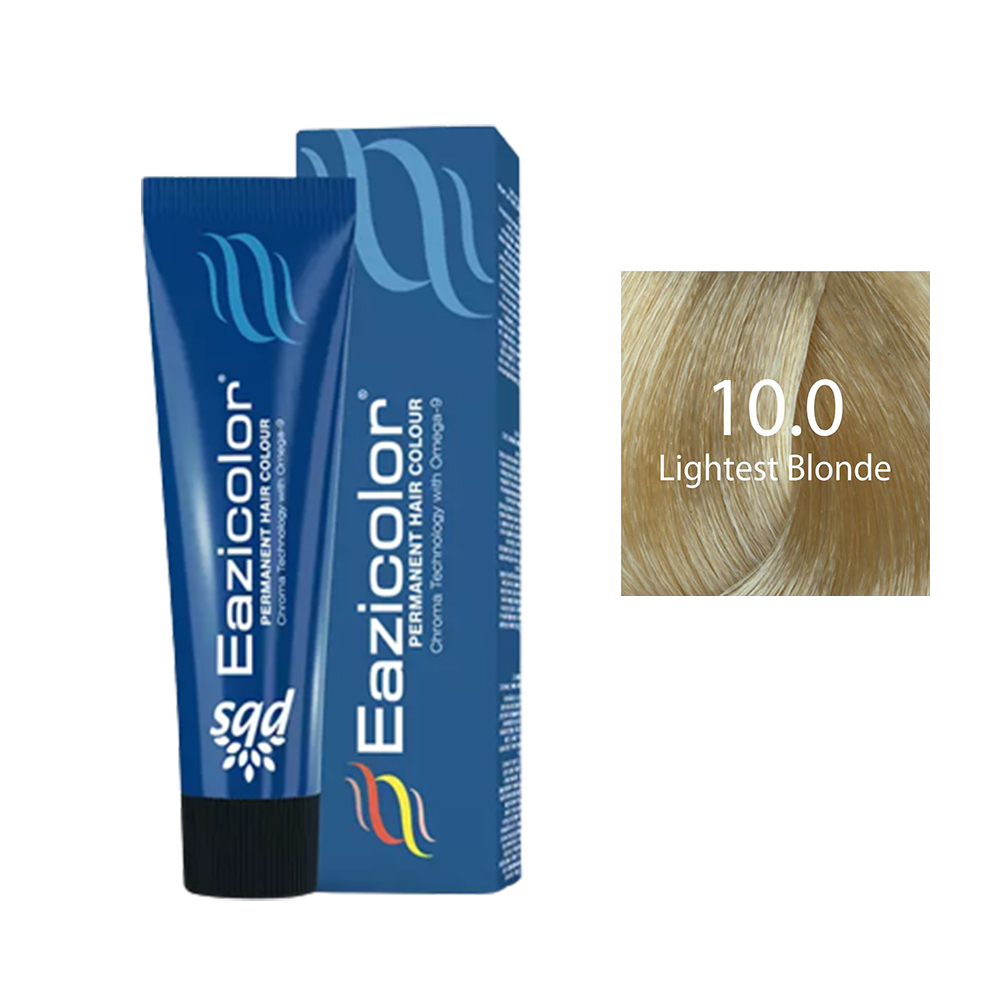 Eazicolor Permanent Hair Colour 10.0 Lightest Blonde 60 Ml Eazicolor Permanent Hair Colour 10.0 Lightest Blonde 60 Ml