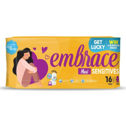 Embrace Sensitives Maxi Pads Extra Long 16-Pack