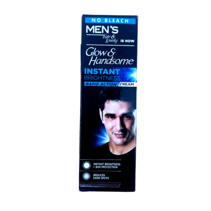 Fair & Lovely Mens Glow & Handsome Instant Brigtness Cream 50G