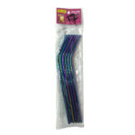 Falari Straw Stainless Steel Metal Multi 6P (0156)