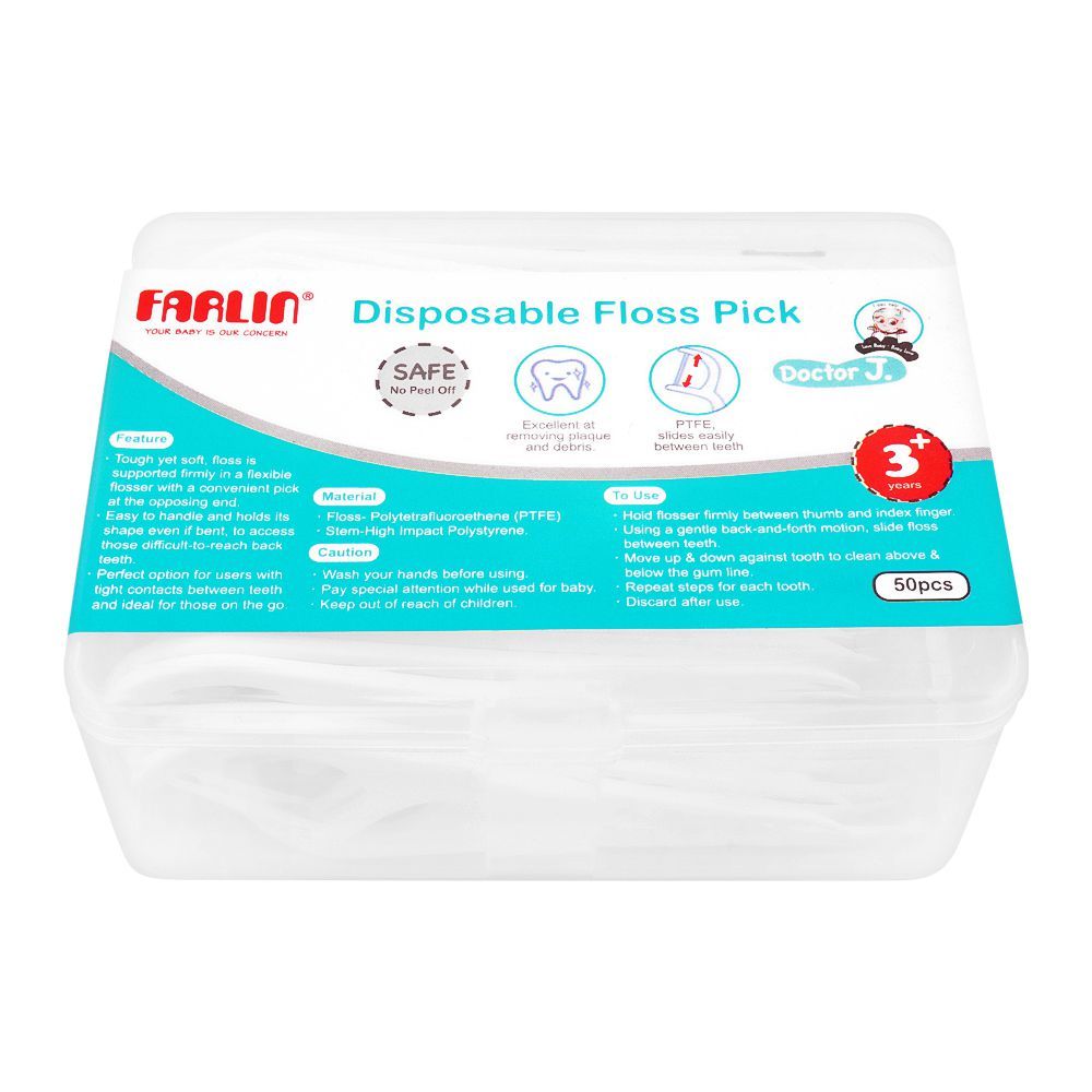 Farlin Doctor J. Disposable Floss Pick 3 Years+ 50-Pack Bb-50006 Farlin Doctor J. Disposable Floss Pick 3 Years+ 50-Pack Bb-50006