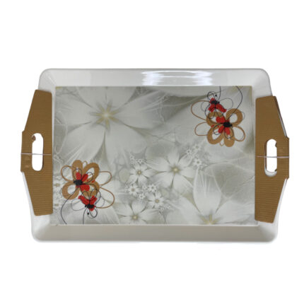 Flower Melamine Tray Extra Large