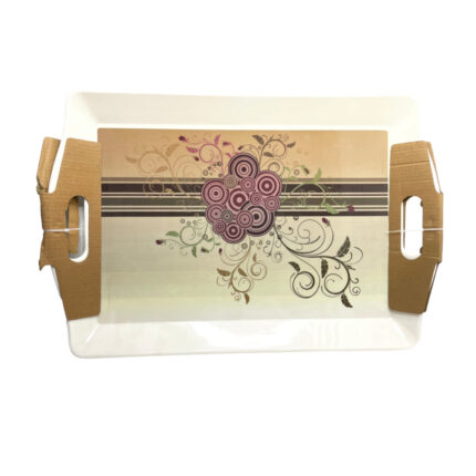 Flower Melamine Ware Tray Extra Large (0366)