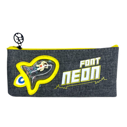 Font Neon Pencil Pouch Planet