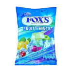 Foxs Crystal Clear Fruity Mints Candy 90G