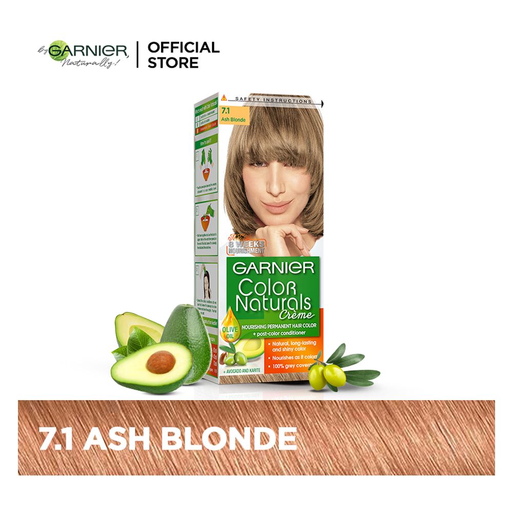 Garnier Color Naturals Creme Hair Colour 7.1 Naturals Ash Blond Garnier Color Naturals Creme Hair Colour 7.1 Naturals Ash Blond