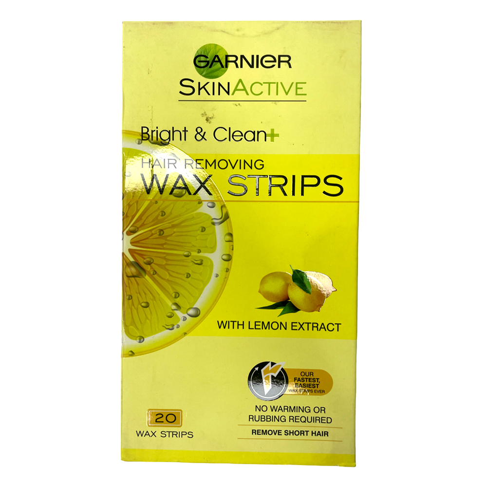 Garnier Hair Removing Wax Strips With Lemon Extract 20P Garnier Hair Removing Wax Strips With Lemon Extract 20P