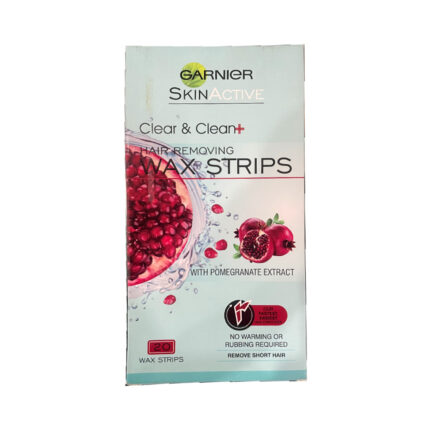 Garnier Hair Removing Wax Strips With Pomegranate Extract 20P