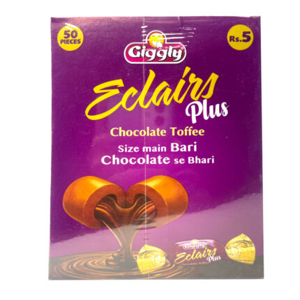 Giggly Eclair Plus Chocolate Toffee Box 50P