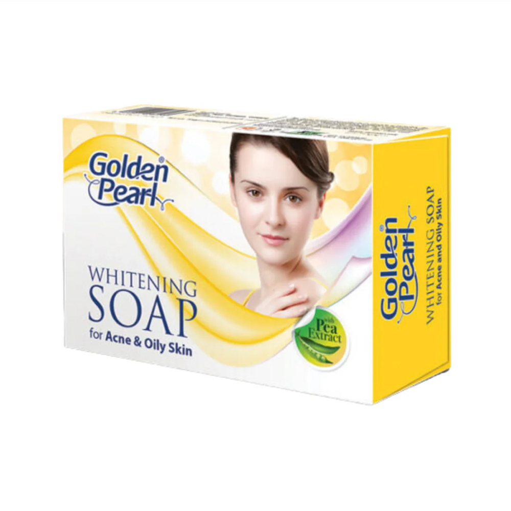 Golden Pearl Whitening Soap For Acne & Oily Skin 100G Golden Pearl Whitening Soap For Acne & Oily Skin 100G