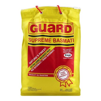 Guard Supreme Basmati Rice Extra Long Grain 5 Kg