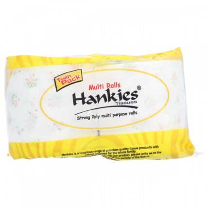 Hankies Multi Rolls Tissue Twin Pack
