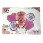 Habile Baby Girl Foil Balloon 5Pcs