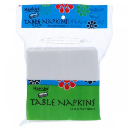 Hankies Table Napkins 50X2 Ply Tissues