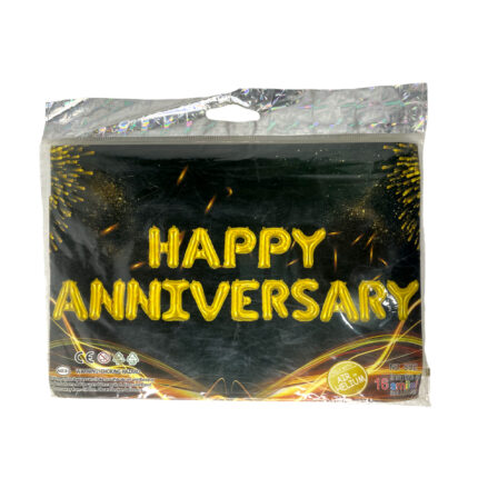 Happy Anniversary Banner Foil Balloon