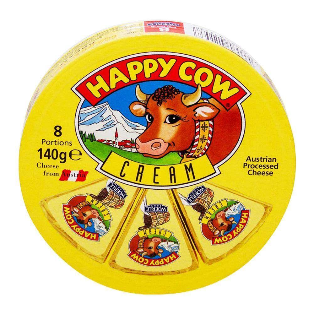 Happy Cow Cream Cheese 8 Portion 140G Happy Cow Cream Cheese 8 Portion 140G