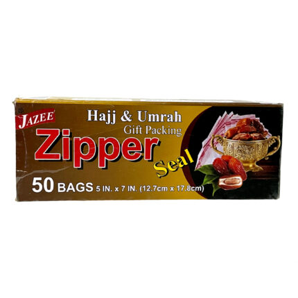 Jazee Zipper Seal 50 Bags (12.7 X 17.8 Cm)