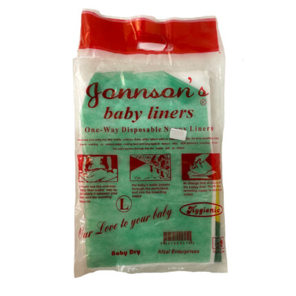 Johnsons Baby Liners Large 100 Wipes