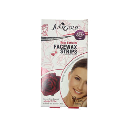 Just Gold Rose Face Wax Strips 20Pcs